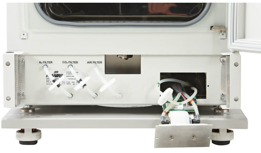NuAire In-VitroCell NU-5810 - HEPA filter en aansluitingen