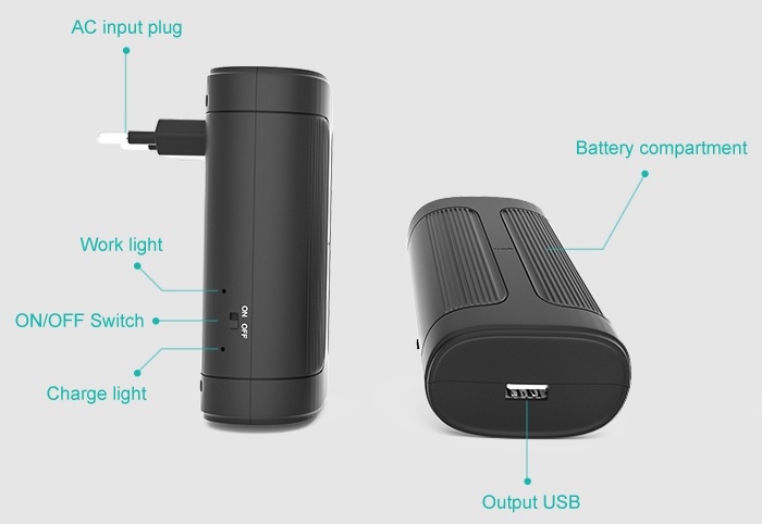 Optionele powerpack adapter