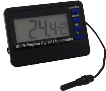 Uluru Gek Startpunt Digitale thermometer met interne sensor en externe voeler