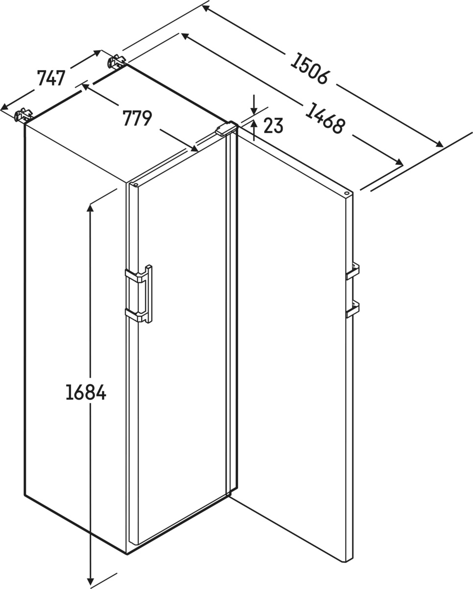 Liebherr SFFfg 5501/740 - Afmetingen