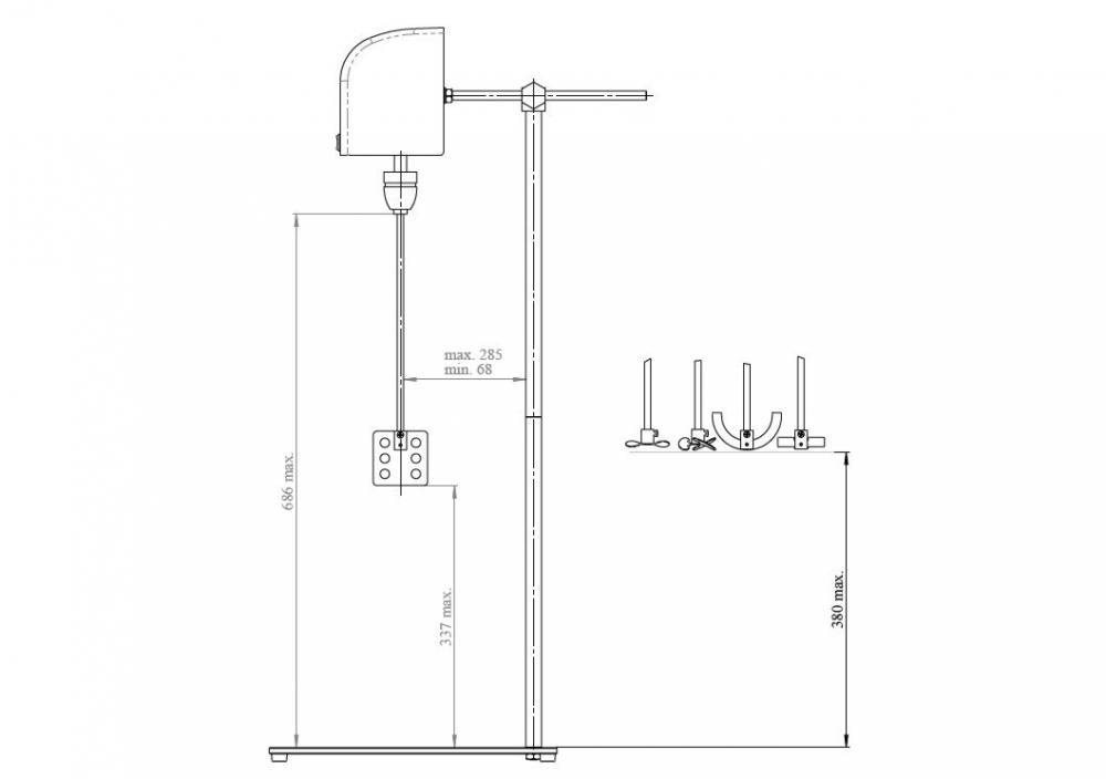 Biosan MM-1000 - Afmetingen